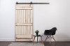 K1RB3670TQ7NS White Wash 3.5' x 7' Ranch Style Barn Door -1
