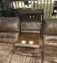 Chocolate Brown Leather-Match Power Reclining Sofa - Legacy-2