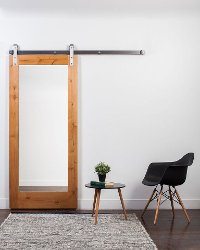 K2M13070CI6L0 Natural 3' x 7' Mirror Style Barn Door