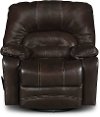 Brown Leather-Match Swivel Rocker Recliner - Legacy