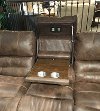 Chocolate Brown Leather-Match 3 Piece Power Reclining Sectional - Legacy-2