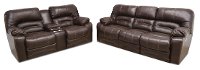 Chocolate Brown Leather Power Reclining Living Room Set - Legacy-3