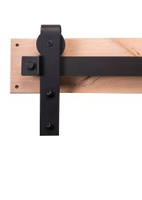 K4R564I6B000 Flat Black 72 Inch Industrial Style Sliding Door Hardware Kit