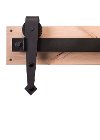 K4R574A7D000 Dark Bronze 84 Inch Arrow Style Sliding Door Hardware Kit