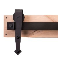 K4R574A7D000 Dark Bronze 84 Inch Arrow Style Sliding Door Hardware Kit