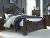 Clearance Messina Cognac Brown King Size Bed