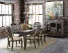 Charcoal 5 Piece Dining Set with Upholstered Chairs - Sutton Place Collection