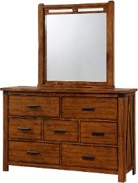 Barley Brown Rustic Contemporary Dresser - Logan