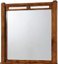 Barley Brown Rustic Contemporary Mirror - Logan