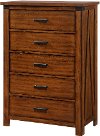 Rustic Contemporary Brown Chest of Drawers - Logan