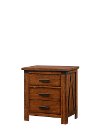 Barley Brown Rustic Contemporary Nightstand - Logan