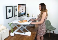 White LIFT35 Sit-Stand Desk