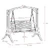 Cinnamon Brown Patio Swing - Wood Canyon -3