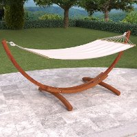 Natural/ Cinnamon Brown Patio Hammock - Wood Canyon