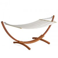 Natural/ Cinnamon Brown Patio Hammock - Wood Canyon-2