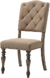 HM8006-18/TUFTEDCHR Clearance Driftwood Tufted Dining Chair - Metropolitan
