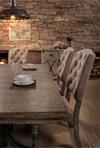 HM8006-18/TUFTEDCHR Driftwood Tufted Dining Chair - Metropolitan-4