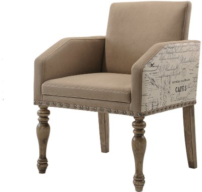 HM8007-18A/ARMCHAIR Driftwood Dining Room Chair - Metropolitan