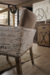 HM8007-18A/ARMCHAIR Driftwood Dining Room Chair - Metropolitan-4