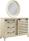 Linen White Rustic Contemporary Door Dresser - Bohemian