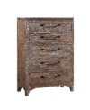 Clearance Cocoa Brown Rustic Contemporary Chest of Drawers - Bohemian