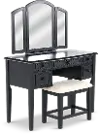 Antique Black Vanity Set