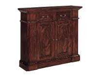 Mahogany Diamond Inlay Top Cabinet - Benjamin