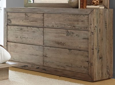 Modern Rustic Whitewash Dresser - Renewal