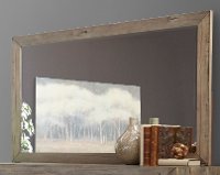 White Washed Modern Rustic Mirror - Renewal