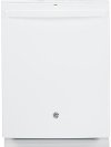 GDT695SGJWW GE Dishwasher with Hidden Controls - White with Stainless Steel Interior-1