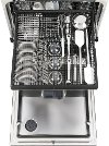 GDT695SGJWW GE Dishwasher with Hidden Controls - White with Stainless Steel Interior-4