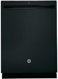 GDT695SGJBB GE Handle Bar Dishwasher with Wash Zones - Black