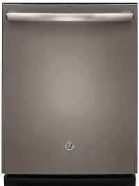 GDT655SMJES GE Built-in Dishwasher with Pull Handle - Slate