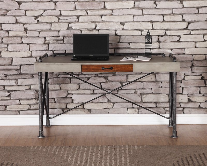Contemporary Office Desk Steampunk Rc Willey Furniture Store