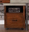Contemporary 1 Drawer Rolling File Cabinet - Steampunk