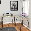Z-Line Kayden Glass Computer Desk