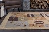NTR6522 4x6 4 x 6 Small Ivory Lodge Area Rug - Nature-6