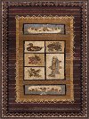 NTR65384x6 4 x 6 Small Brown Lodge Area Rug - Nature