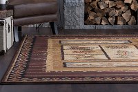 NTR65384x6 4 x 6 Small Brown Lodge Area Rug - Nature-6