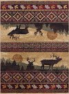 NTR65954x6 4 x 6 Small Red Lodge Area Rug - Nature