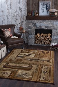 NTR66024x6 4 x 6 Small Ivory Lodge Area Rug - Nature-2