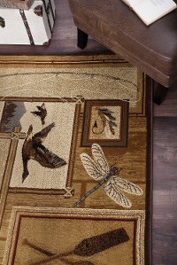 NTR66024x6 4 x 6 Small Ivory Lodge Area Rug - Nature-7