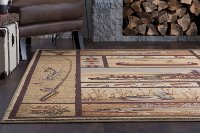 NTR66324x6 4 x 6 Small Beige Lodge Area Rug - Nature-6