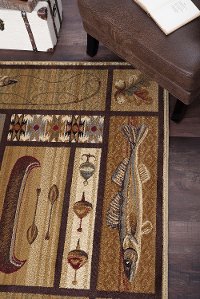 NTR66324x6 4 x 6 Small Beige Lodge Area Rug - Nature-7