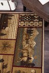NTR6650 4x6 4 x 6 Small Brown Lodge Area Rug - Nature-7