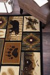 NTR6660 4x6 4 x 6 Small Brown Lodge Area Rug - Nature-7