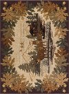 NTR6670 4x6 4 x 6 Small Brown Lodge Area Rug - Nature-1