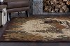 NTR6670 4x6 4 x 6 Small Brown Lodge Area Rug - Nature-7