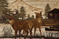 NTR66704x6 4 x 6 Small Brown Lodge Area Rug - Nature-8
