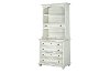 Antique White Lateral File Cabinet and Hutch - Hancock Park-1